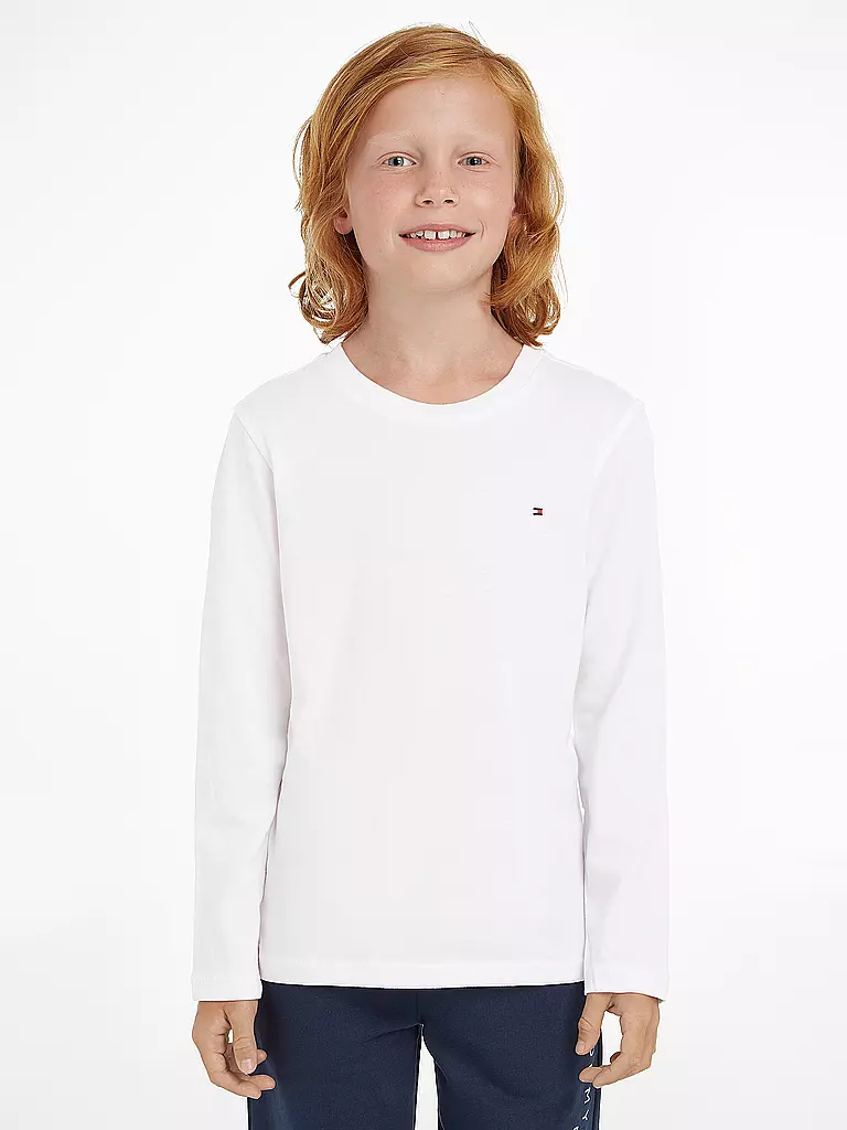 TOMMY HILFIGER | Maglietta a maniche lunghe da ragazzo | Bianco