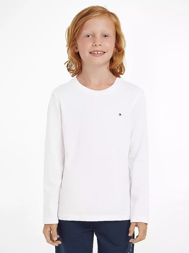 TOMMY HILFIGER | Maglietta a maniche lunghe da ragazzo | Bianco