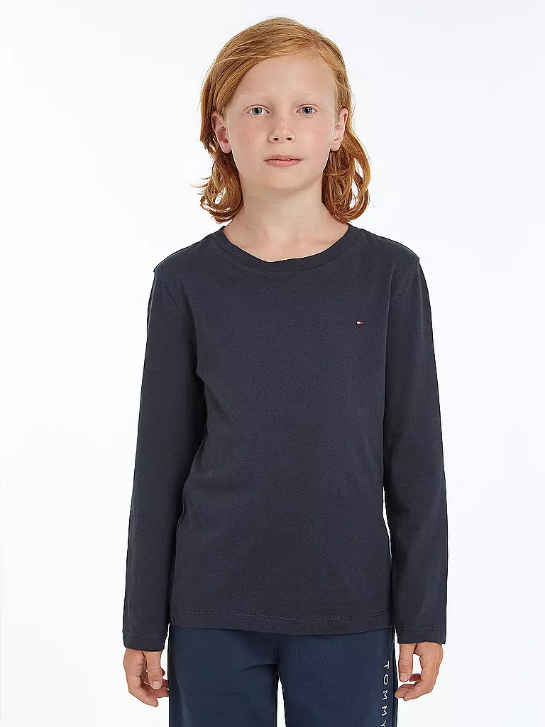 TOMMY HILFIGER | Maglietta a maniche lunghe da ragazzo | Blu scuro