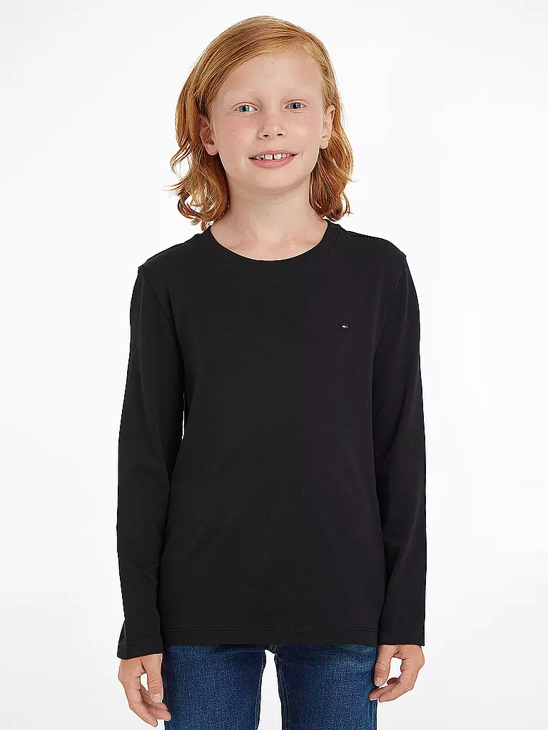 TOMMY HILFIGER | Maglietta a maniche lunghe da ragazzo | Nero