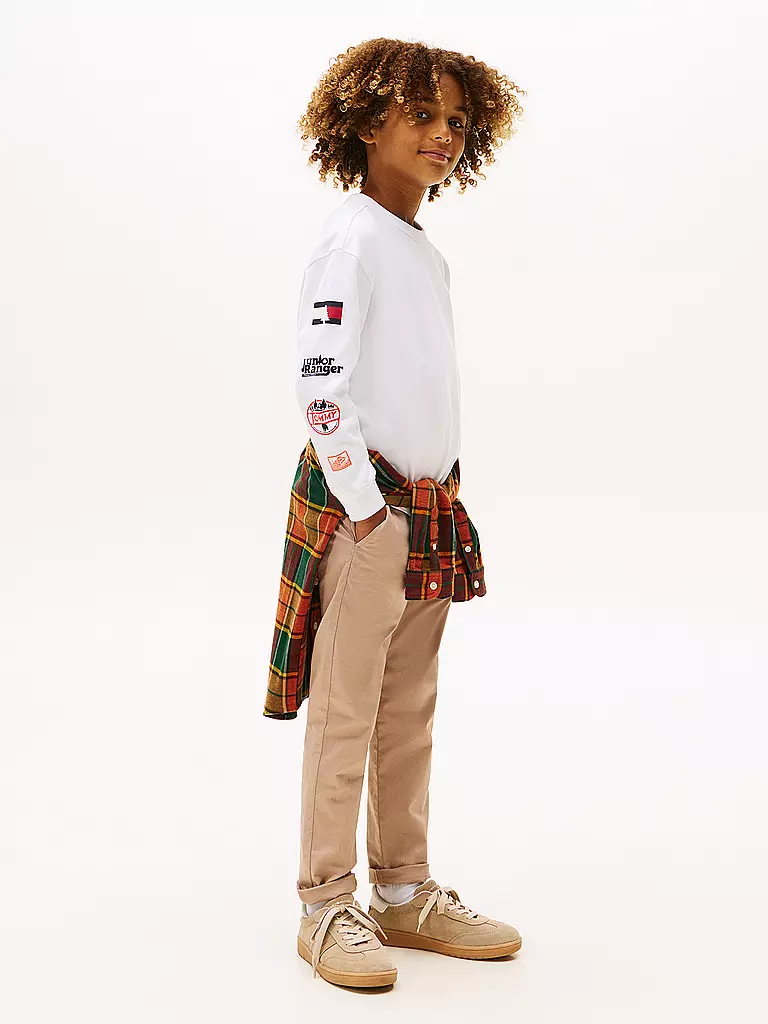 TOMMY HILFIGER | Maglietta a maniche lunghe da ragazzo | Bianco