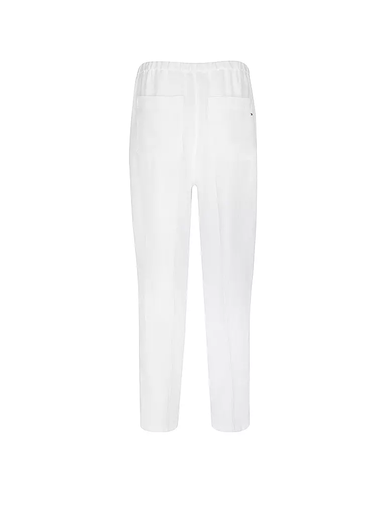 TOMMY HILFIGER | Pantaloni di lino Jogging Fit | Bianco