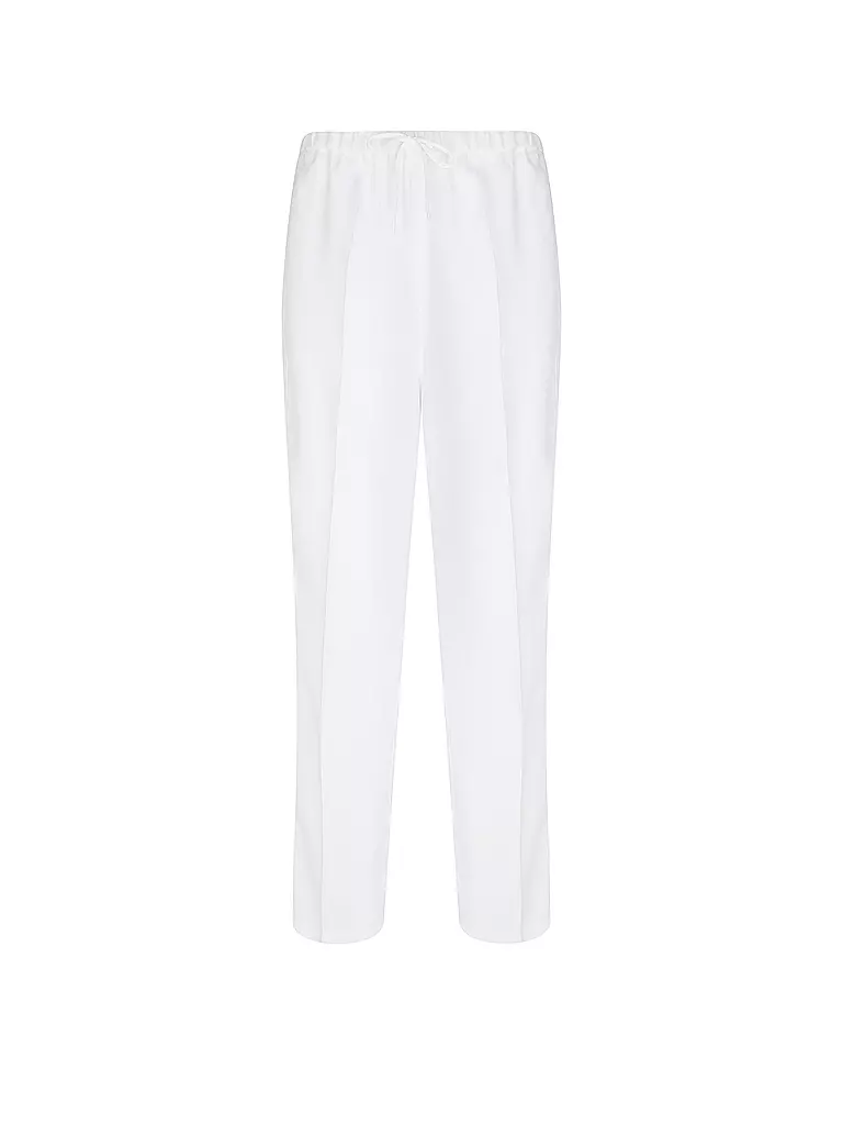 TOMMY HILFIGER | Pantaloni di lino vestibilità jogging | Bianco