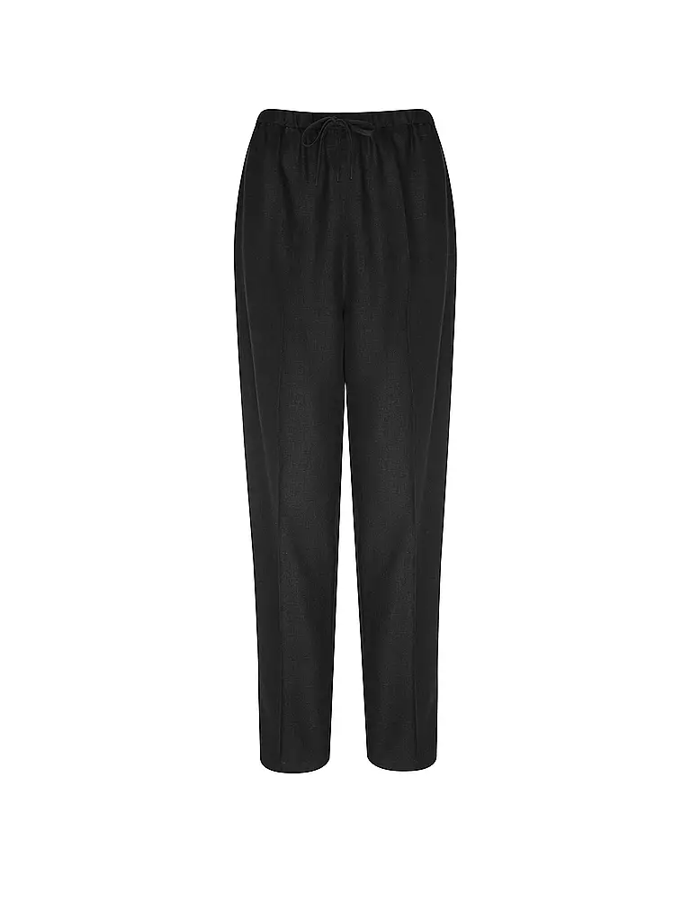 TOMMY HILFIGER | Pantaloni di lino vestibilità jogging | Nero