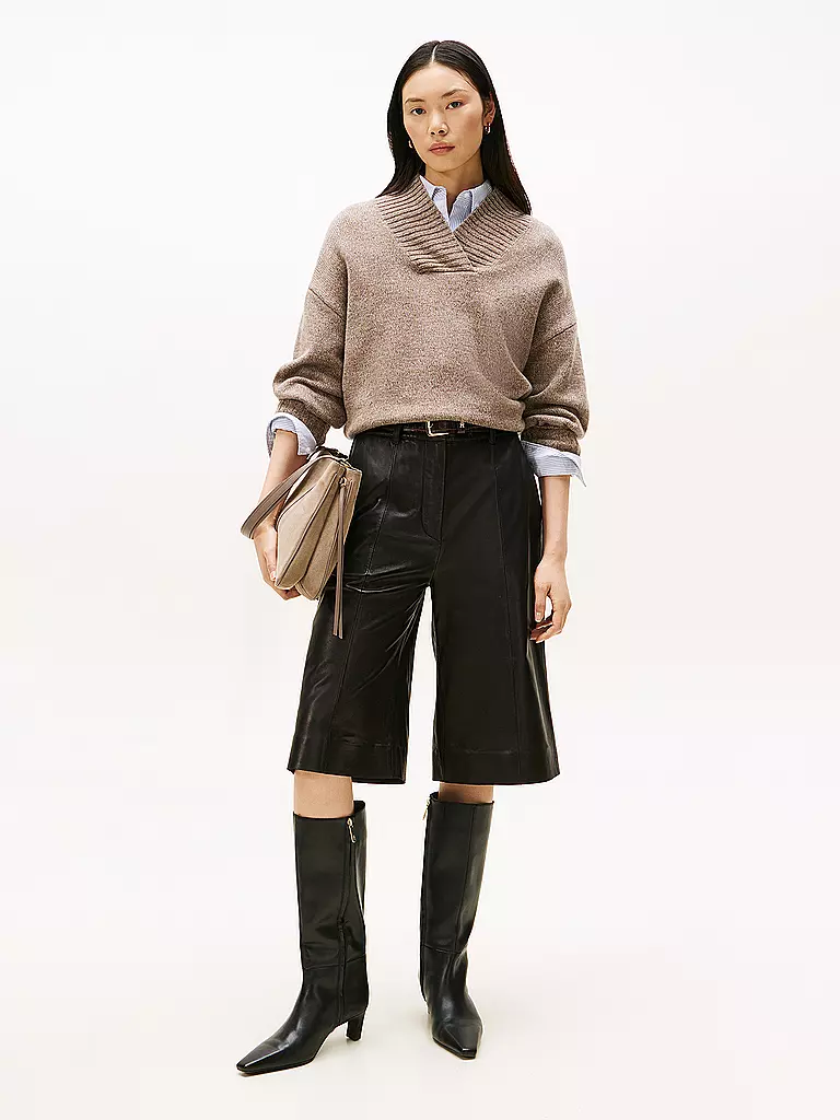 TOMMY HILFIGER | Pantaloni in pelle | Nero