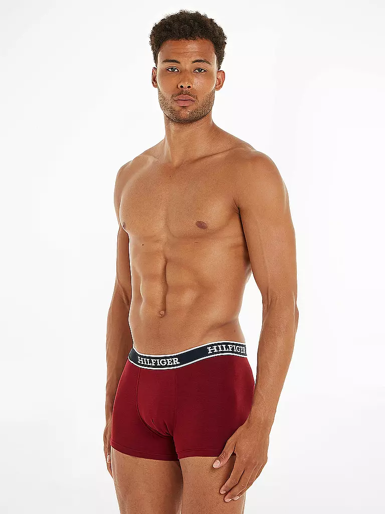 TOMMY HILFIGER | Pants confezione da 3 blu | Rosso scuro