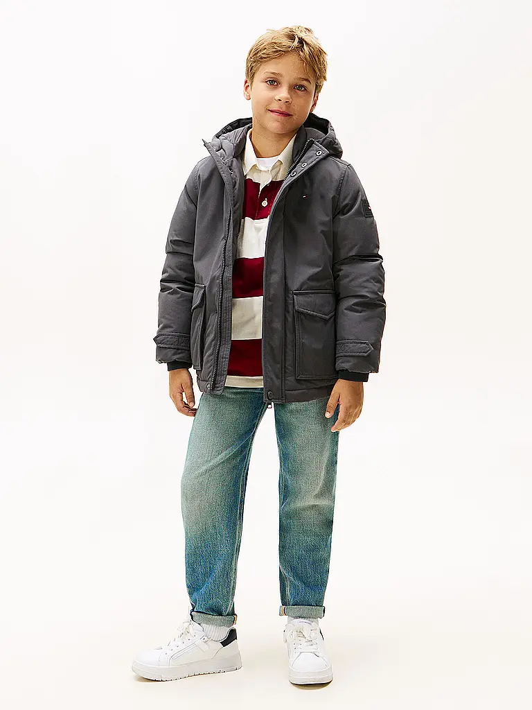TOMMY HILFIGER | Parka da ragazzo | Grigio