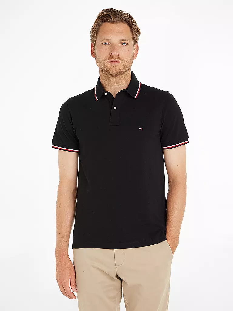 TOMMY HILFIGER | Polo slim fit | Nero