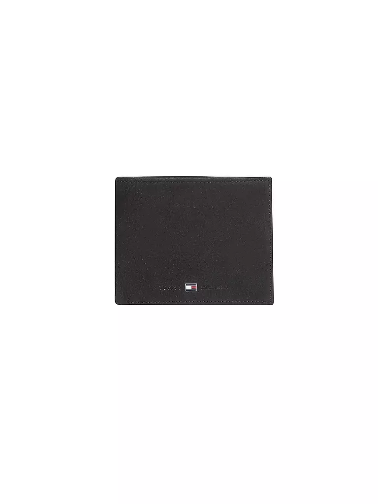 TOMMY HILFIGER | Portafoglio in pelle "Johnson" | Nero