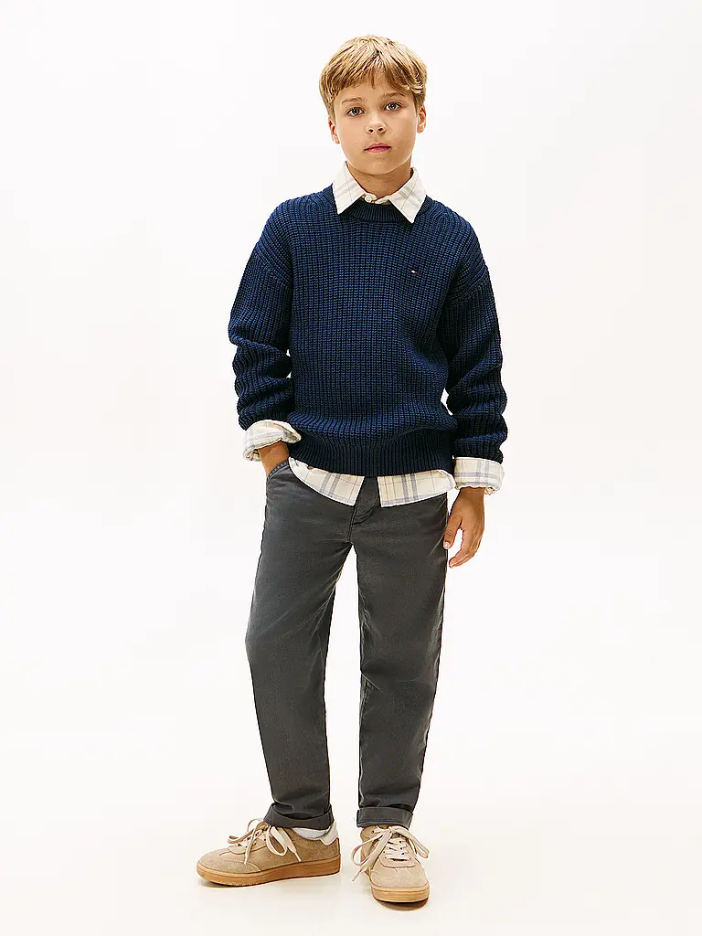TOMMY HILFIGER | Pullover da ragazzo | Blu scuro