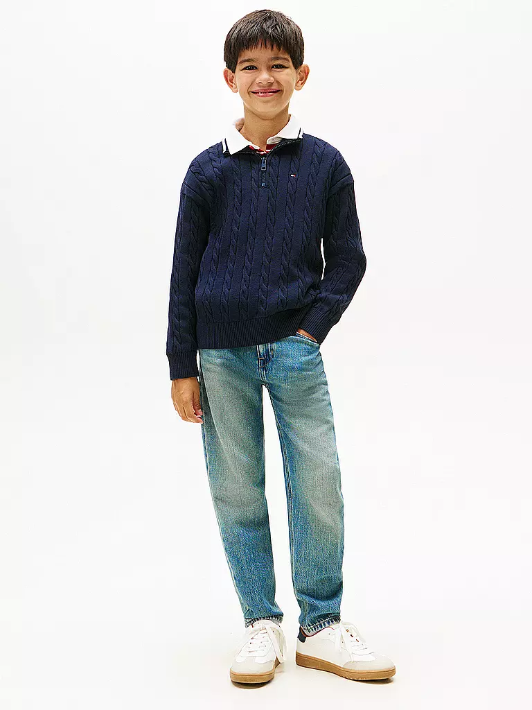 TOMMY HILFIGER | Pullover da ragazzo | Blu scuro