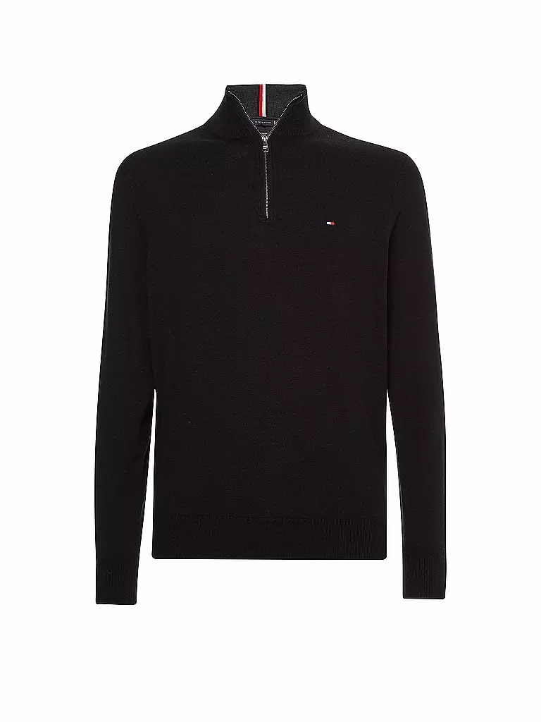TOMMY HILFIGER | Pullover Troyer | Nero
