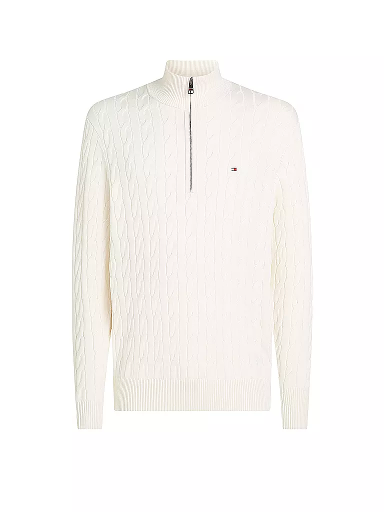 TOMMY HILFIGER | Pullover Troyer | Crema