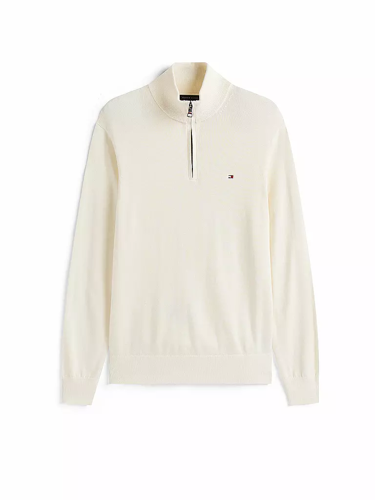 TOMMY HILFIGER | Pullover Troyer | Crema