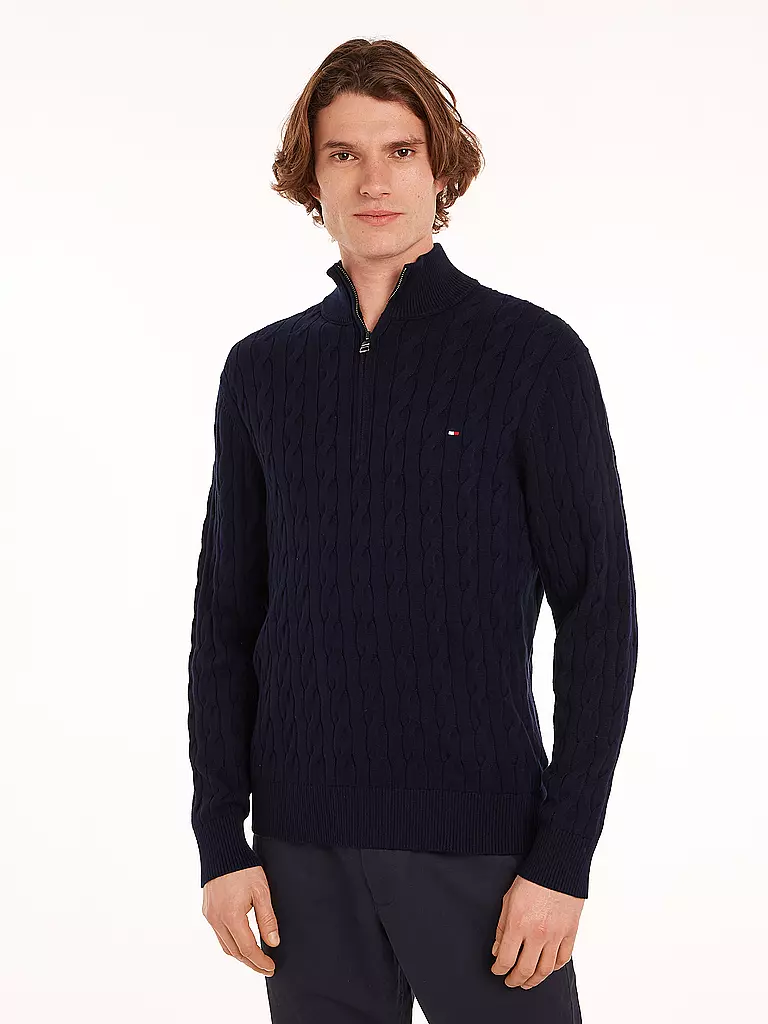 TOMMY HILFIGER | Pullover Troyer | Blu