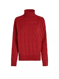 TOMMY HILFIGER | Rollkragenpullover  | Rosso