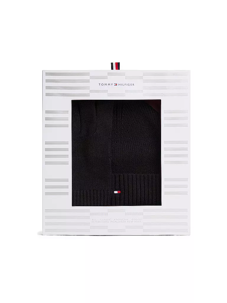 TOMMY HILFIGER | Set 2 pezzi berretto e guanti | Nero