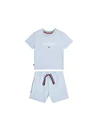 TOMMY HILFIGER | Set neonato 2 pezzi T-shirt e shorts | Blu chiaro