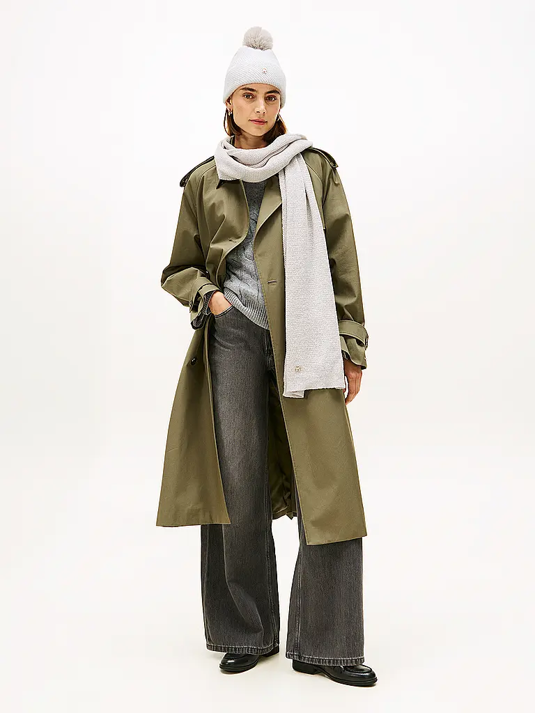 TOMMY HILFIGER | Set regalo 2 pezzi berretto e sciarpa | Grigio chiaro