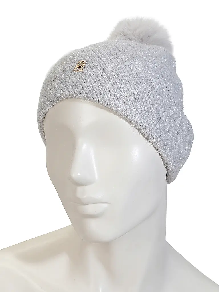 TOMMY HILFIGER | Set regalo 2 pezzi berretto e sciarpa | Grigio chiaro