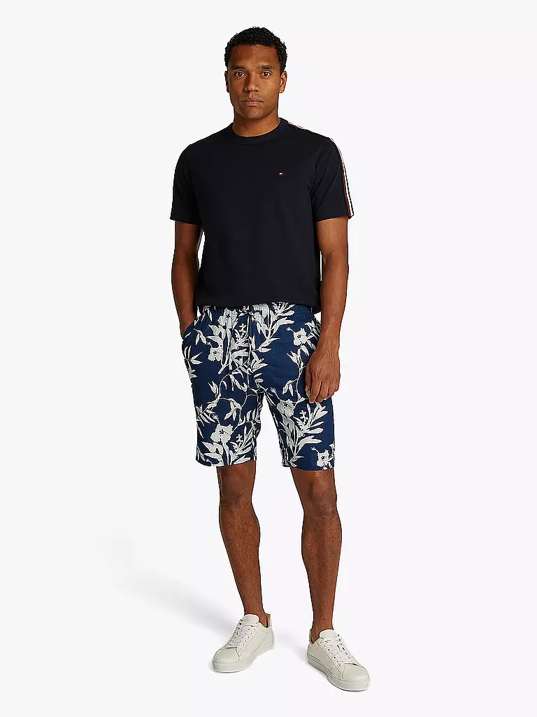 TOMMY HILFIGER | Shorts di lino HARLEM | Blu scuro