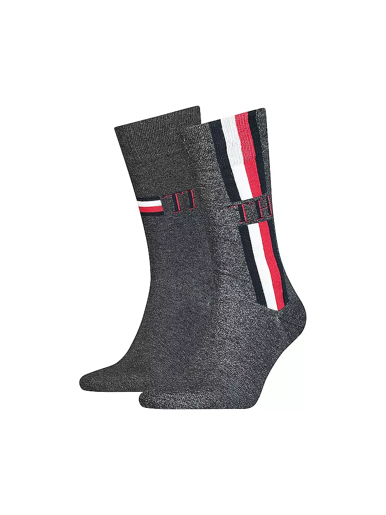 TOMMY HILFIGER | Socken 2er Pkg mid grey mel | Grigio