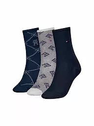 TOMMY HILFIGER | Socken Geschenkbox 3er Pkg. navy | Blu scuro