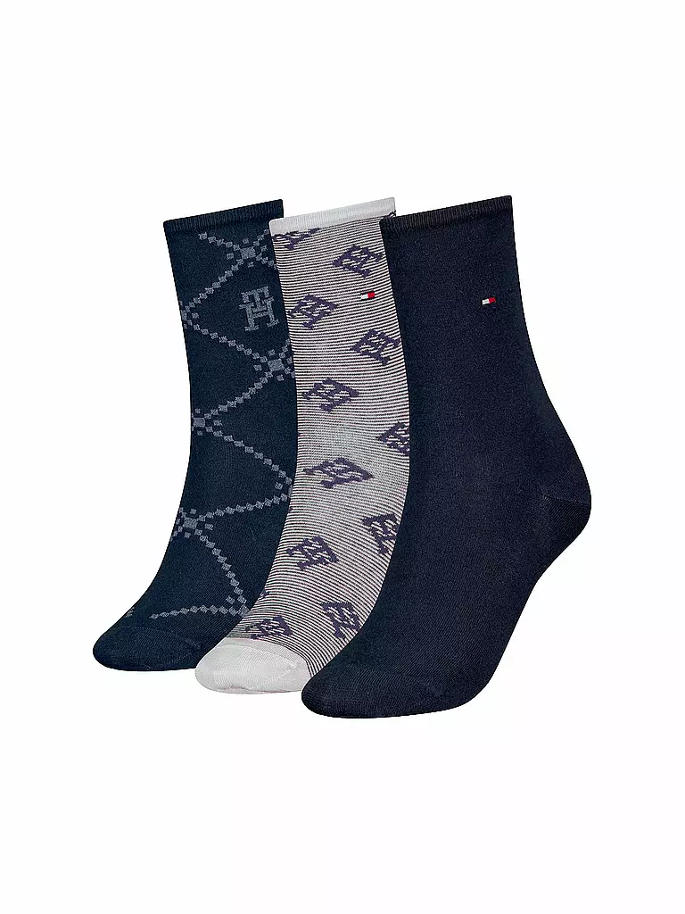 TOMMY HILFIGER | Socken Geschenkbox 3er Pkg. navy | Blu scuro