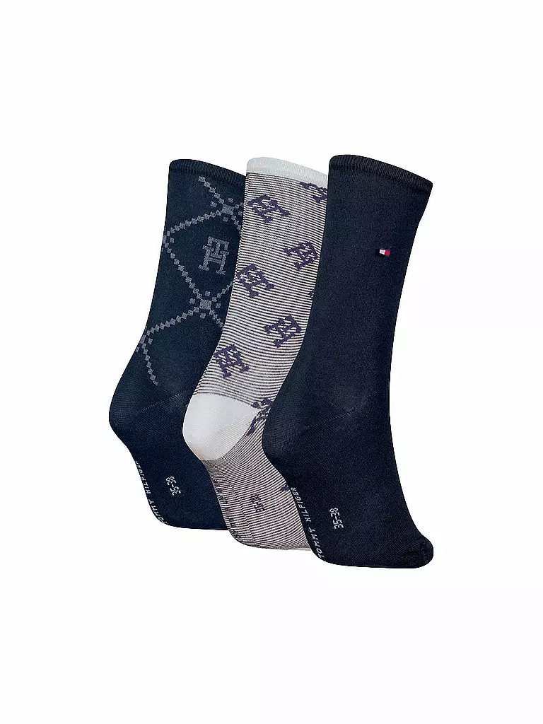 TOMMY HILFIGER | Socken Geschenkbox 3er Pkg. navy | Blu scuro