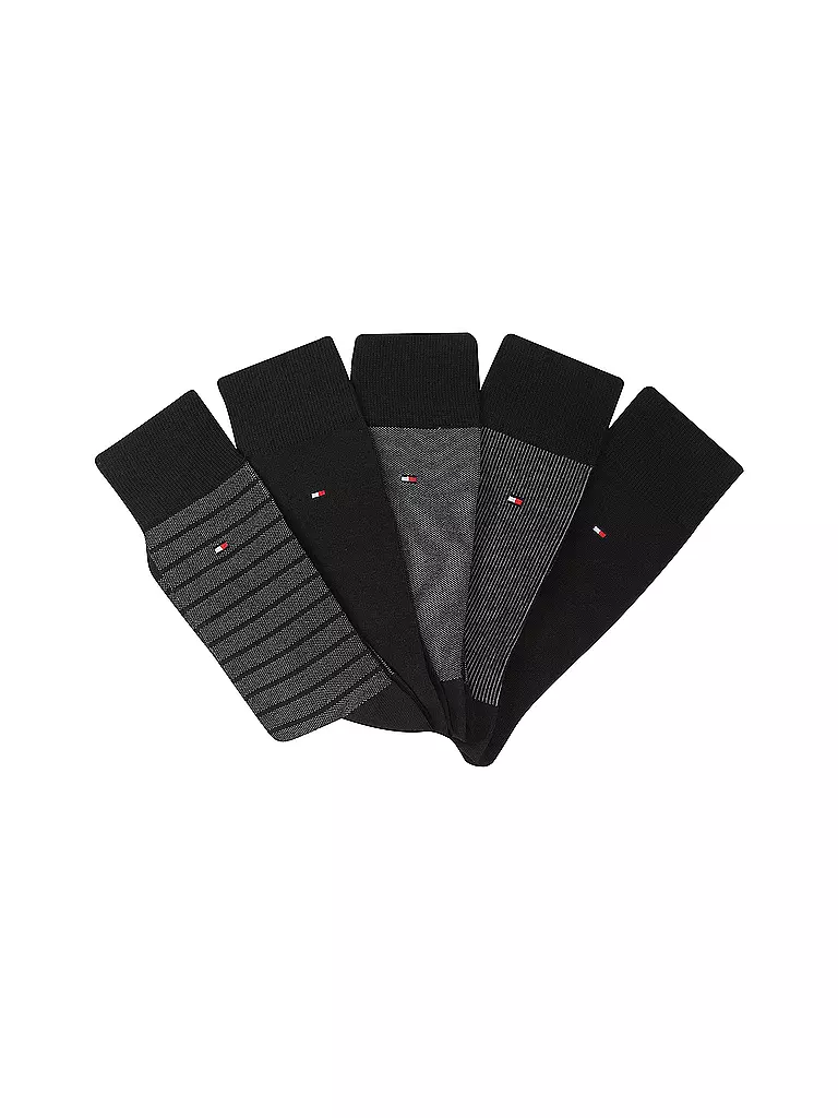 TOMMY HILFIGER | Socken Geschenkbox 5er Pkg black | Nero