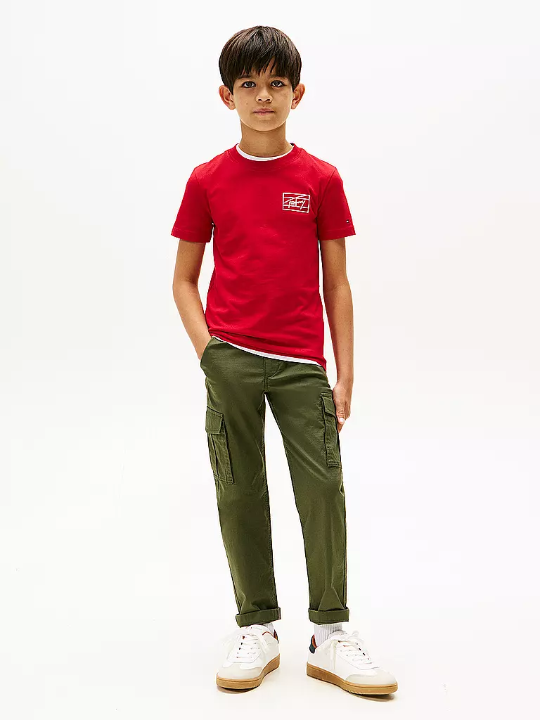 TOMMY HILFIGER | T-shirt da ragazzo | Rosso
