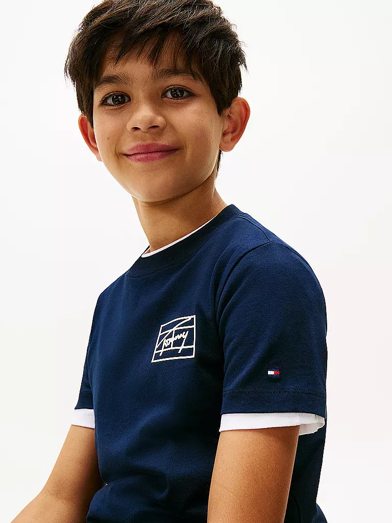 TOMMY HILFIGER | T-shirt da ragazzo | Blu scuro