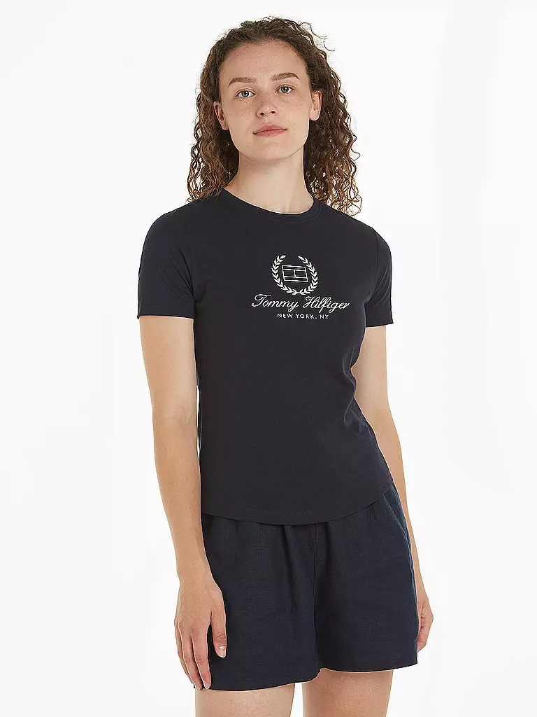 TOMMY HILFIGER | T-Shirt Slim Fit | Blu scuro