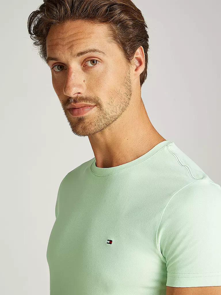 TOMMY HILFIGER | T-shirt slim fit | Verde chiaro