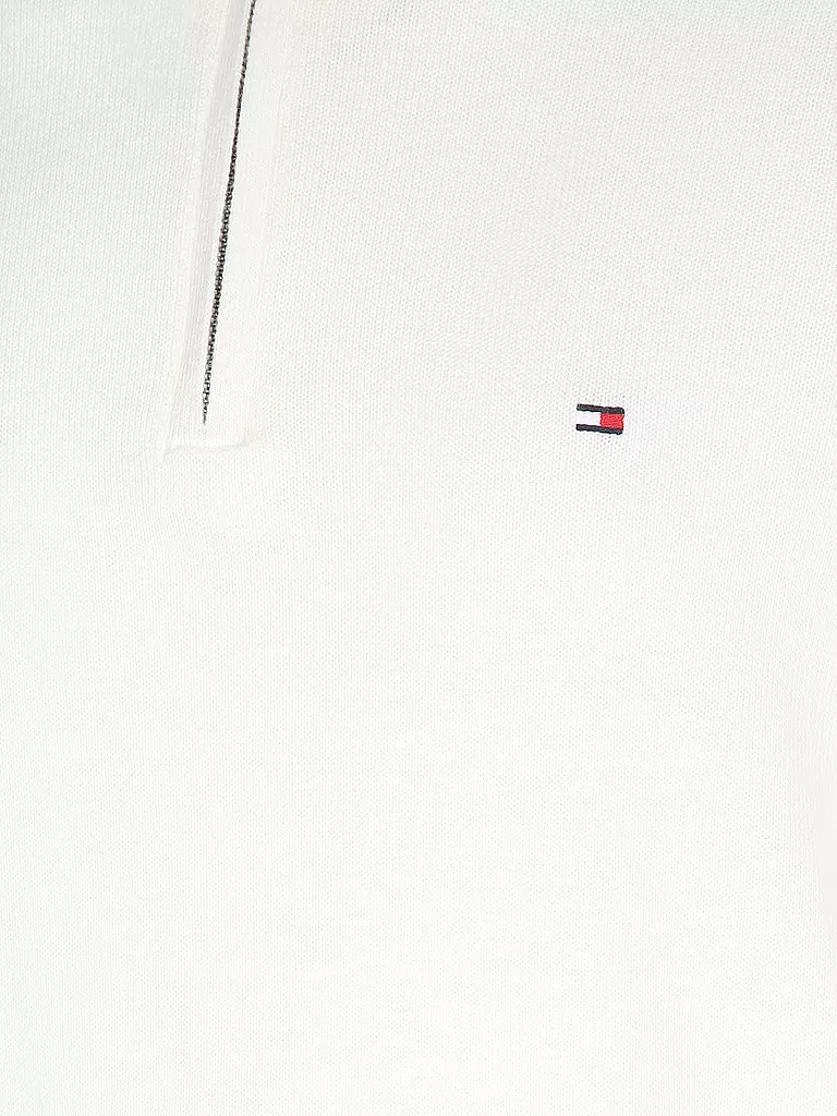 TOMMY HILFIGER | Troyer Pullover  | Bianco