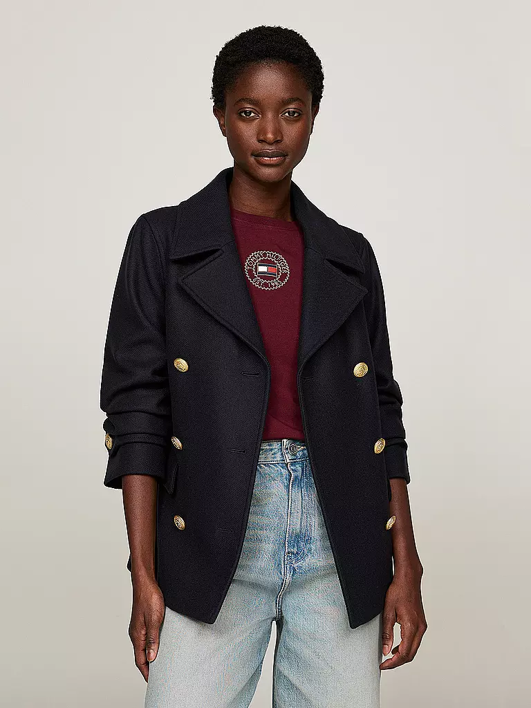 TOMMY HILFIGER | Wolljacke | Blu scuro
