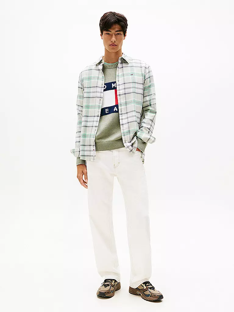 TOMMY JEANS | Camicia regular fit | Verde chiaro
