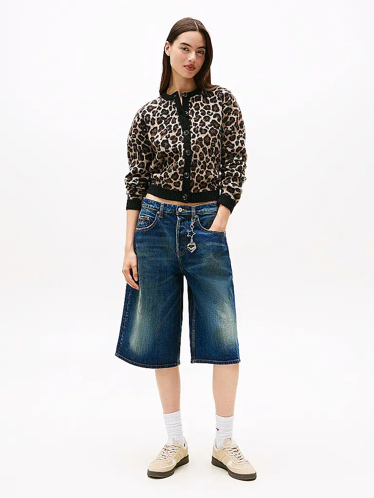 TOMMY JEANS | CARDIGAN LEOPARD | Marrone