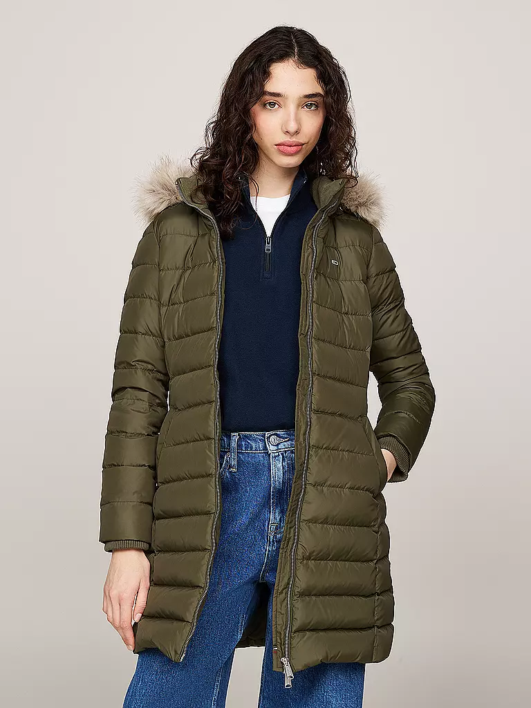 TOMMY JEANS | Daunenmantel | Oliva