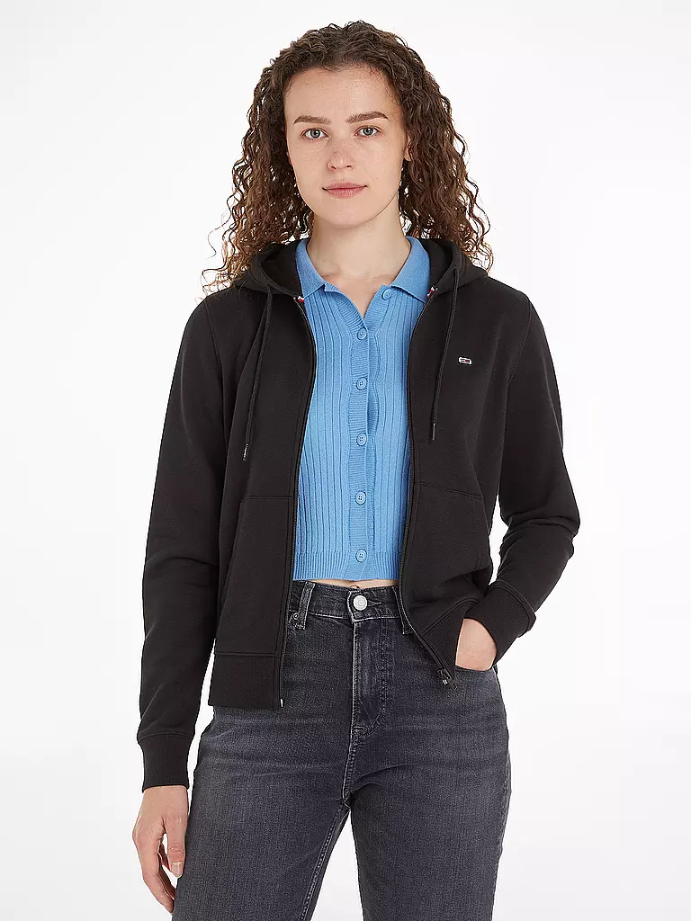 TOMMY JEANS | Felpa con cappuccio e zip | Nero