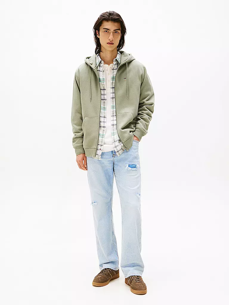 TOMMY JEANS | Felpa con zip | Oliva