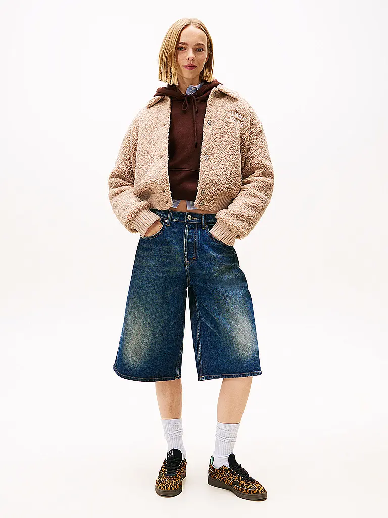 TOMMY JEANS | Giacca effetto pelliccia | Beige