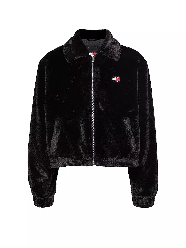 TOMMY JEANS | Giacca in pelliccia sintetica | Nero