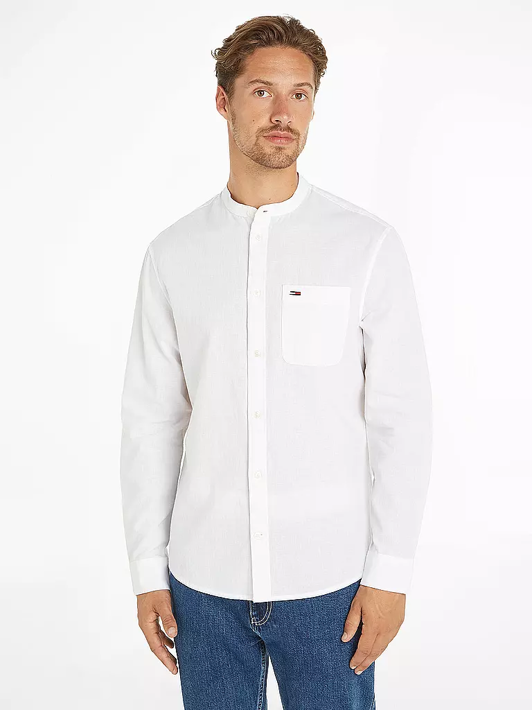TOMMY JEANS | Hemd Regular Fit  | Bianco