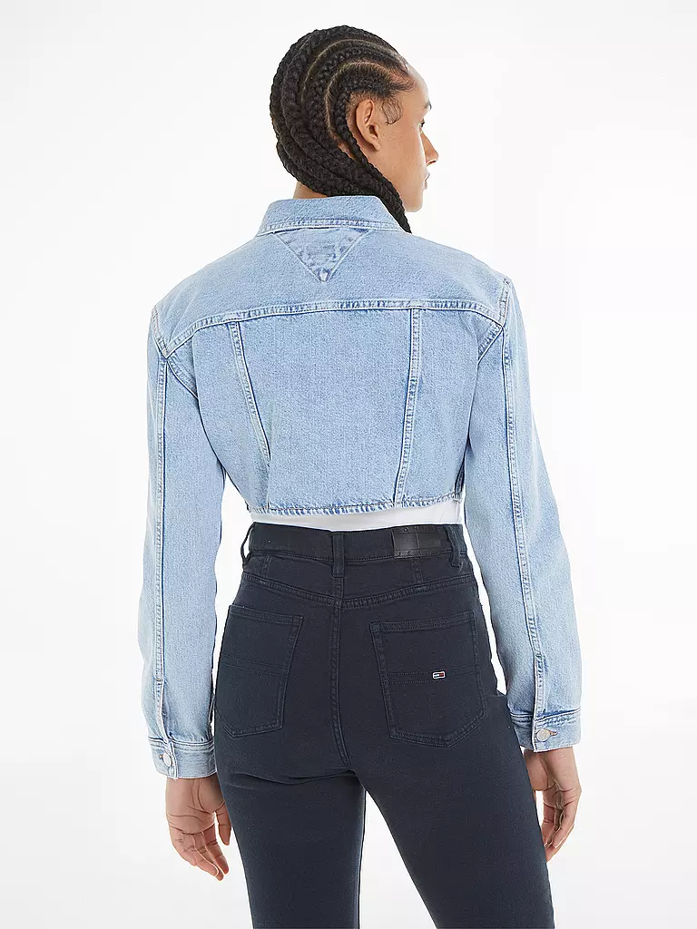 TOMMY JEANS | Jeansjacke Cropped Fit | Blu chiaro