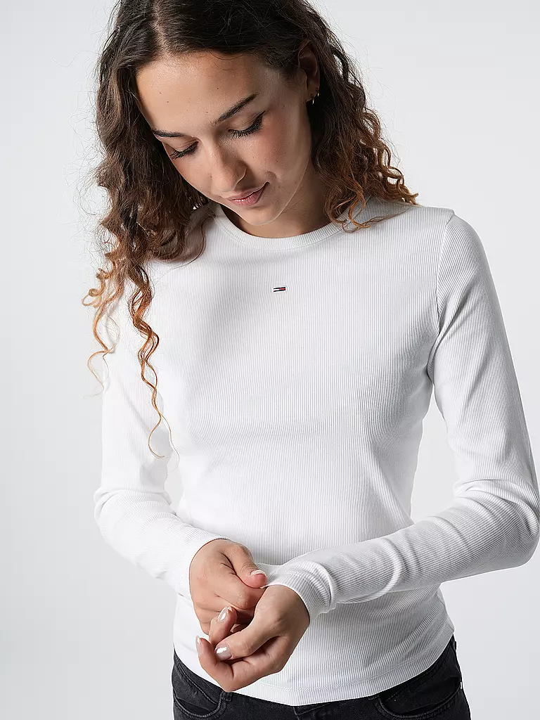 TOMMY JEANS | Langarmshirt | Bianco