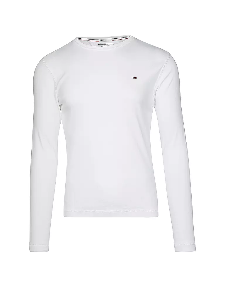 TOMMY JEANS | Maglietta a maniche lunghe Slim Fit | Bianco