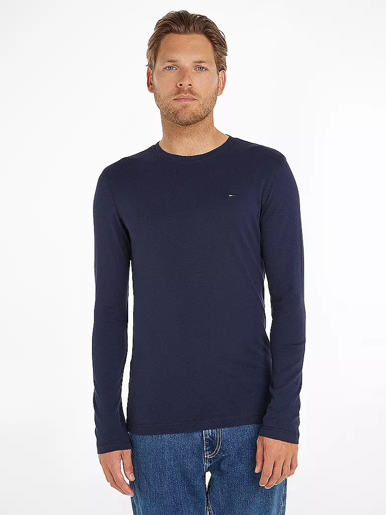 TOMMY JEANS | Maglietta a maniche lunghe Slim Fit | Blu scuro
