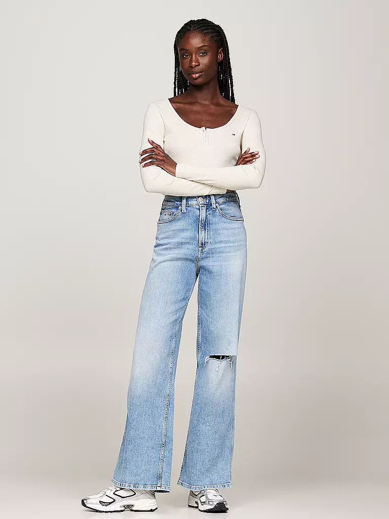 TOMMY JEANS | Maglietta a maniche lunghe | Crema