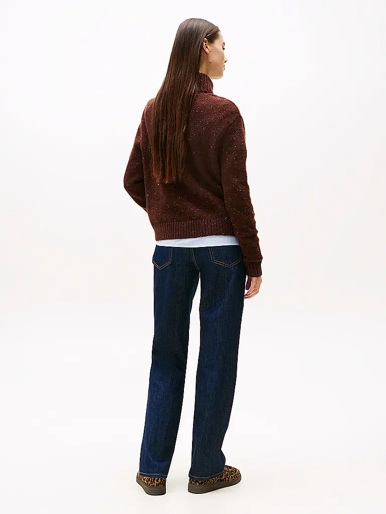 TOMMY JEANS | Rollkragenpullover | Marrone